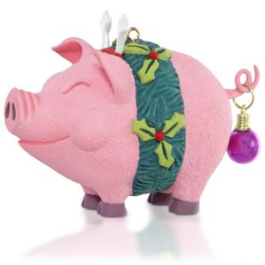 Deck The Hogs Hallmark Pig Christmas Ornament