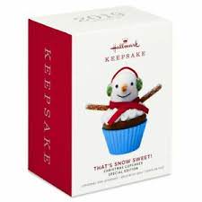 Limited Premiere Hallmark 2019 That's Snow Sweet Christmas Cupcake