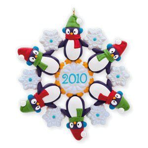 2010 Snow Many Penguins Premiere Hallmark Ornament
