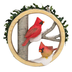 Marjolein's Garden Christmas Cardinals Ornament